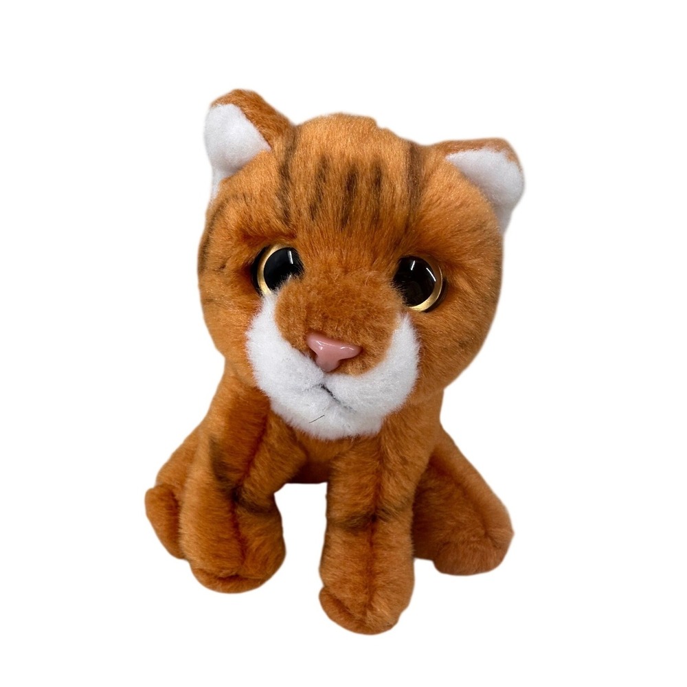 Russ Baby Yomiko Orange Tabby Cat Plush Clip On Small Ginger Kitten Toy 5 inch